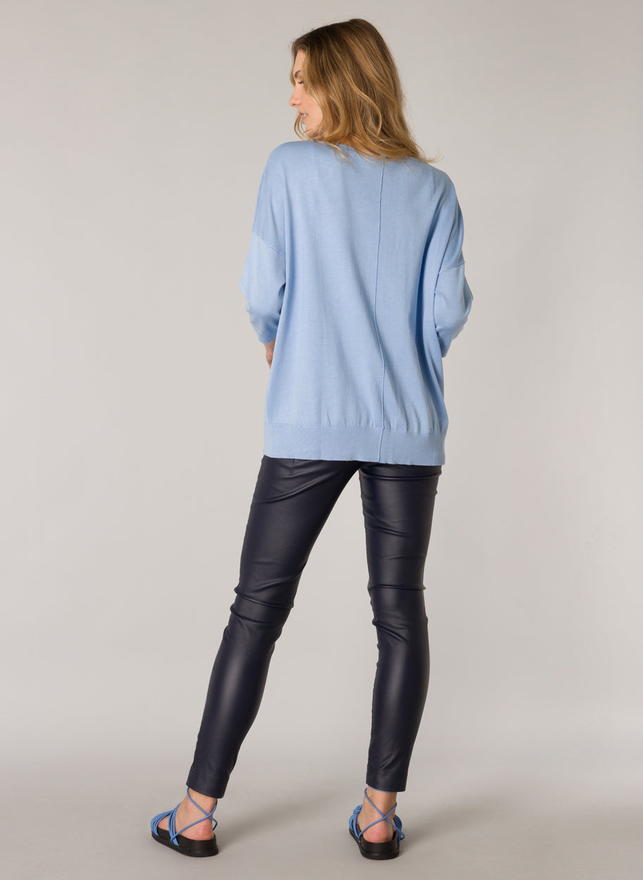 Gijsje Ocean Blue Sweater by YEST