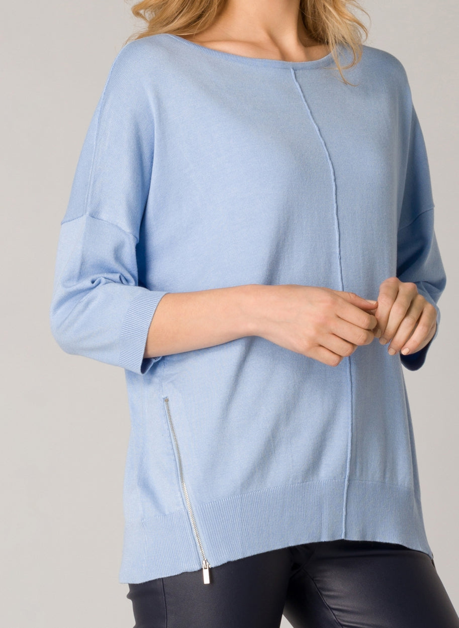 Gijsje Ocean Blue Sweater by YEST