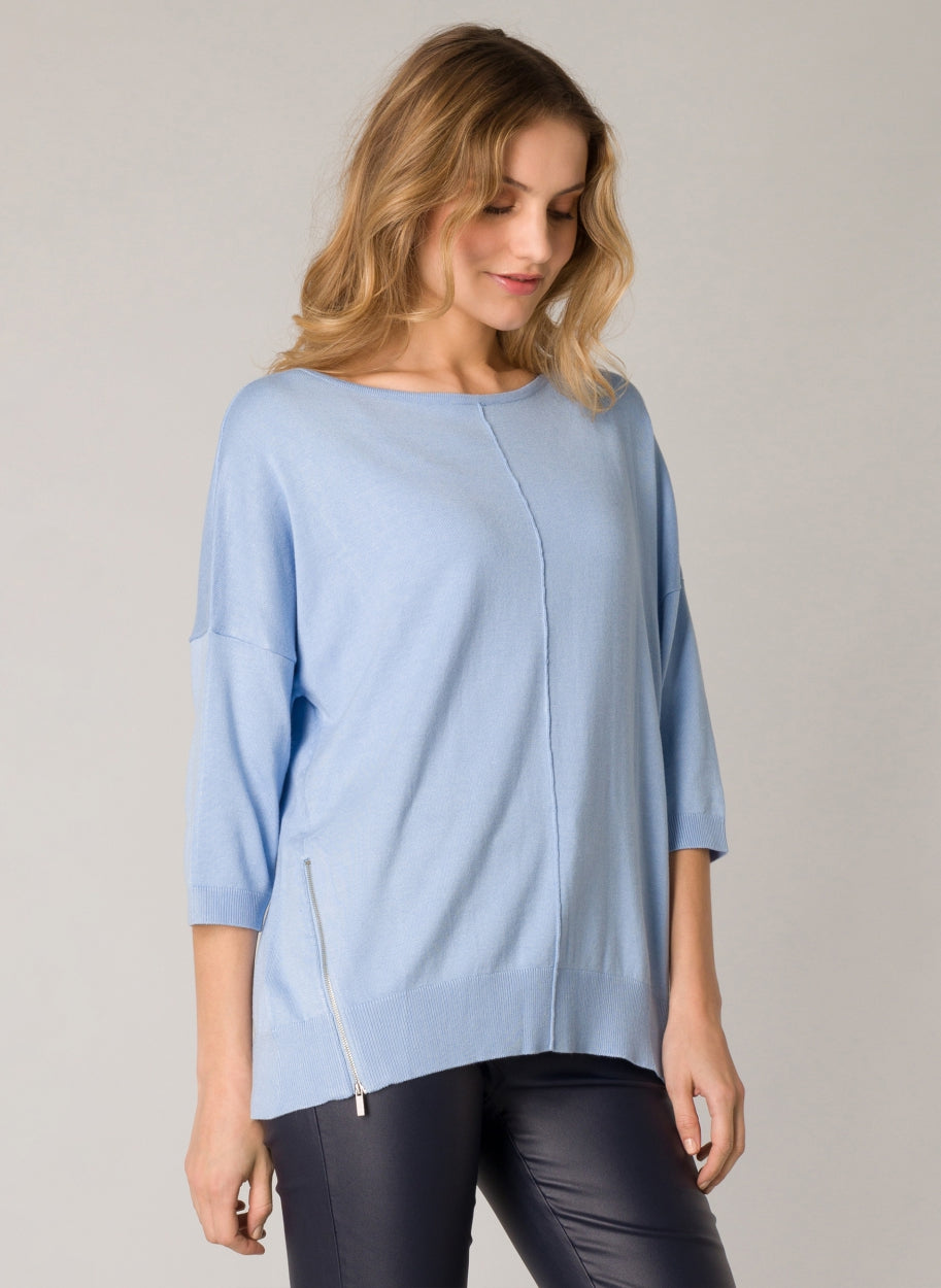 Gijsje Ocean Blue Sweater by YEST