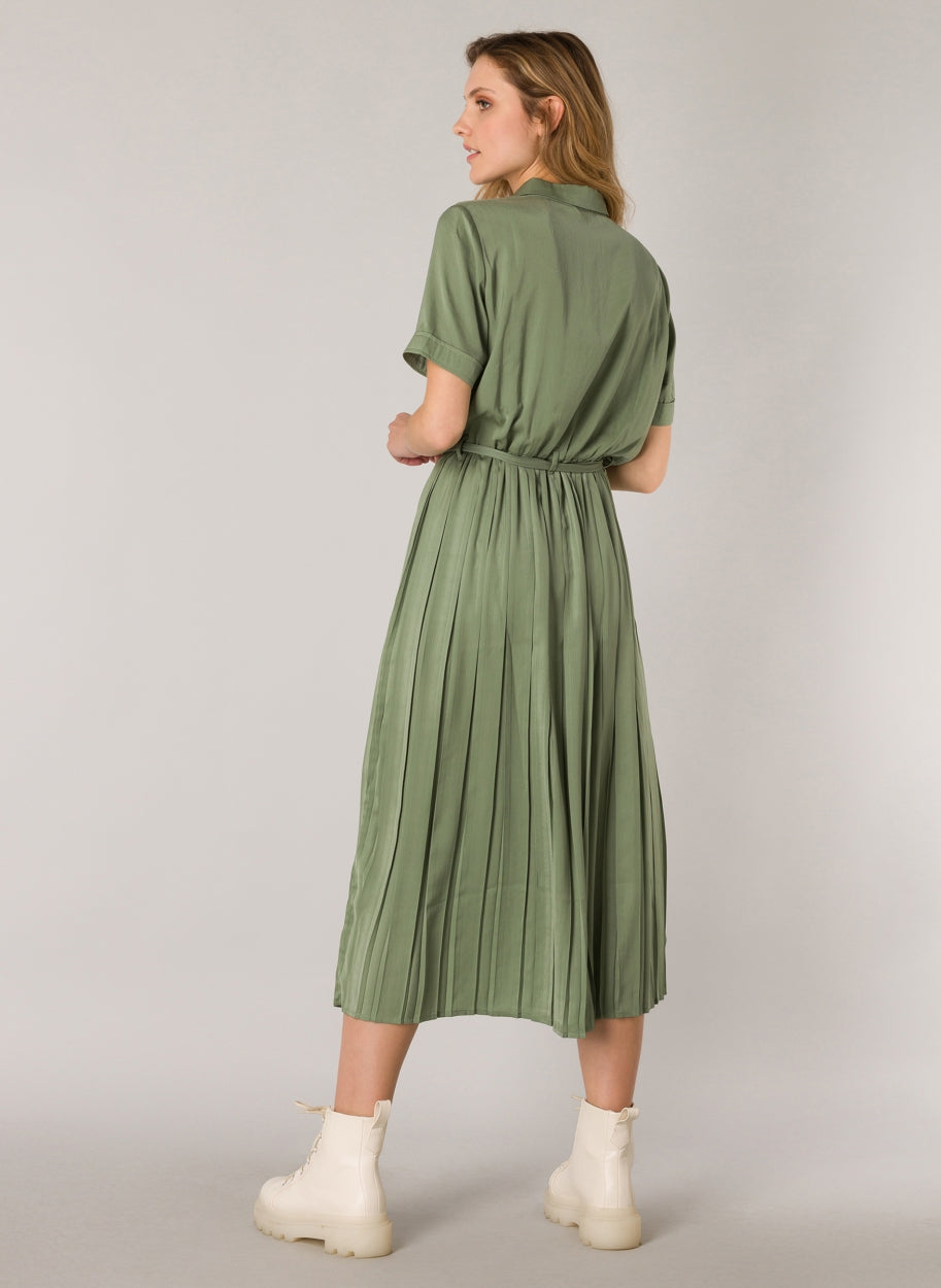 Greyed Army Dress by YEST