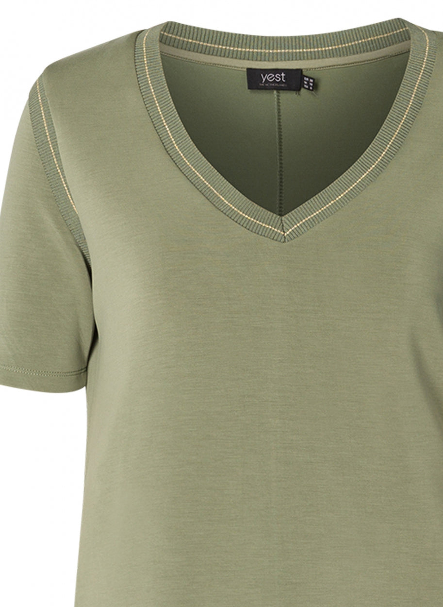 Greyed Army Shirt Dress by YEST