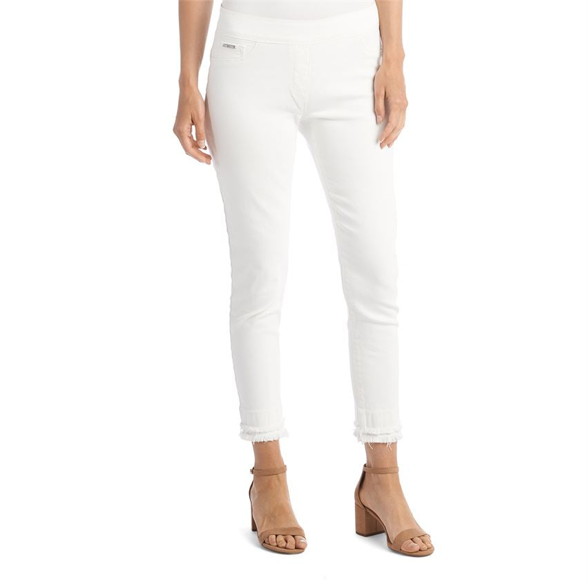 OMG Double Fringe Bottom White Jeans - XXL Left!