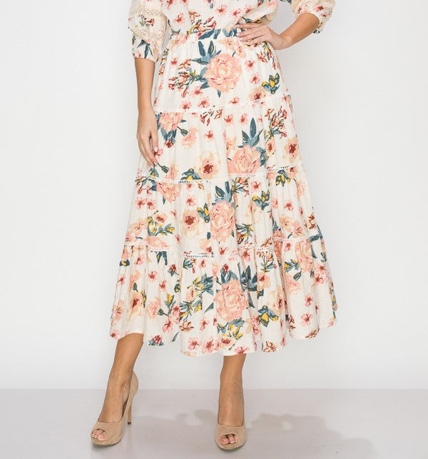 Gela Floral Skirt - 1 Large Left!