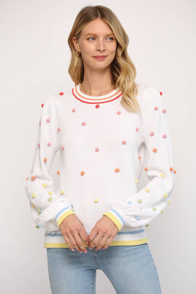 Pom Pom Party Sweater