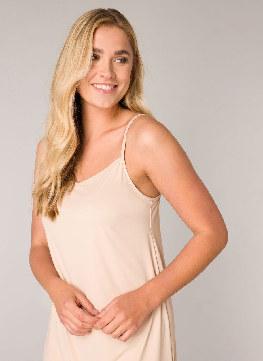 Basic Nude Slip Dress- YEST Base Level