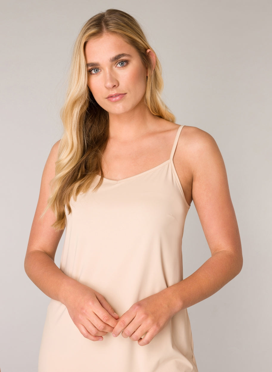 Basic Nude Slip Dress- YEST Base Level