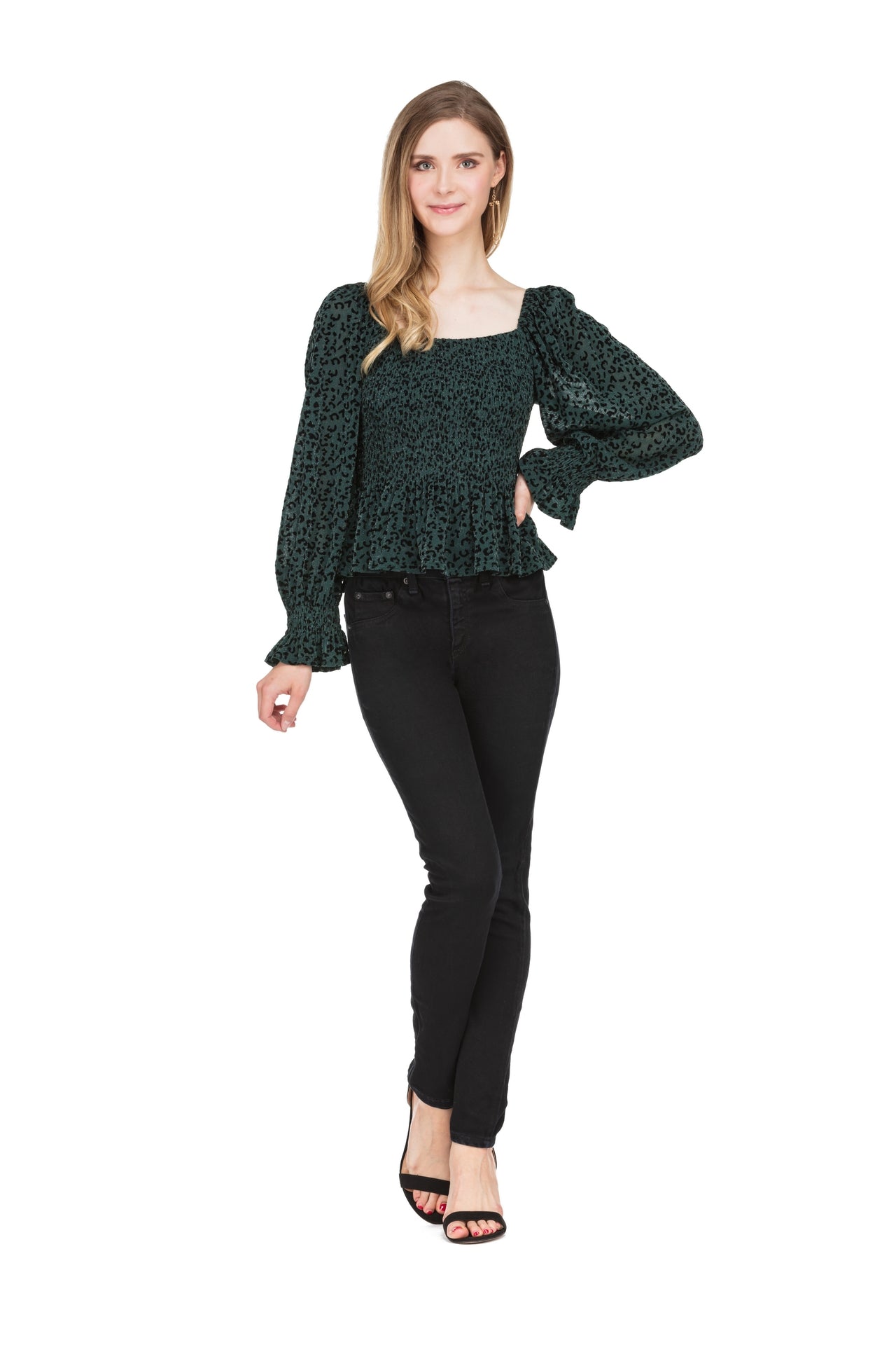 Hunter Cheetah Top by Joy Joy - S & XL Left!