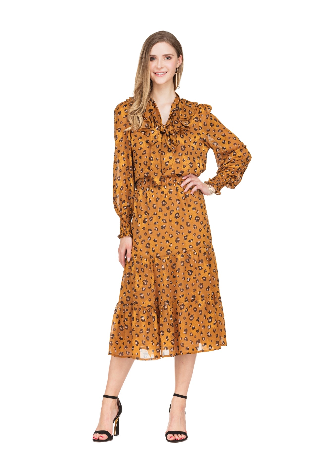 Amber Leopard Blouse - XS & S Left!