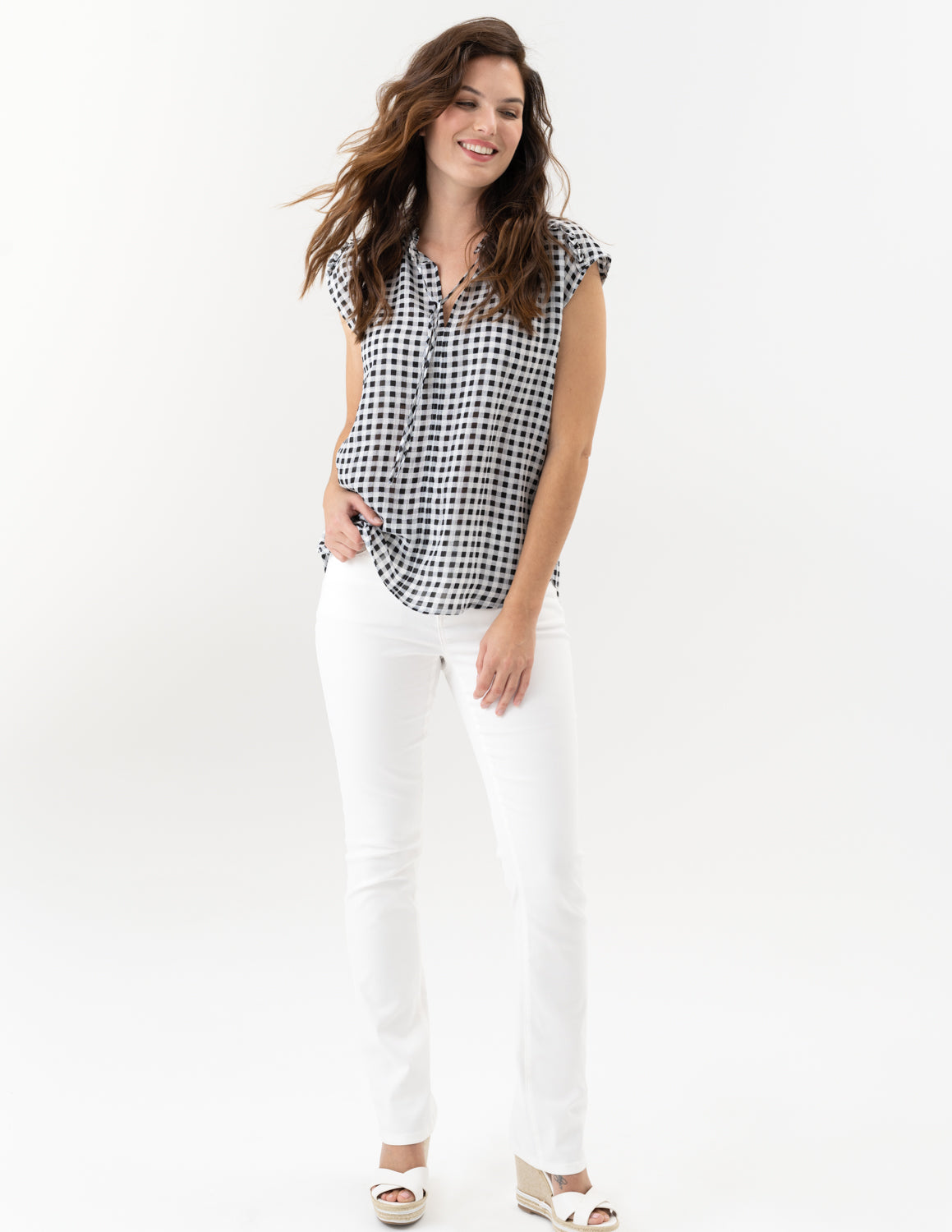 Check Mate Blouse-Renuar