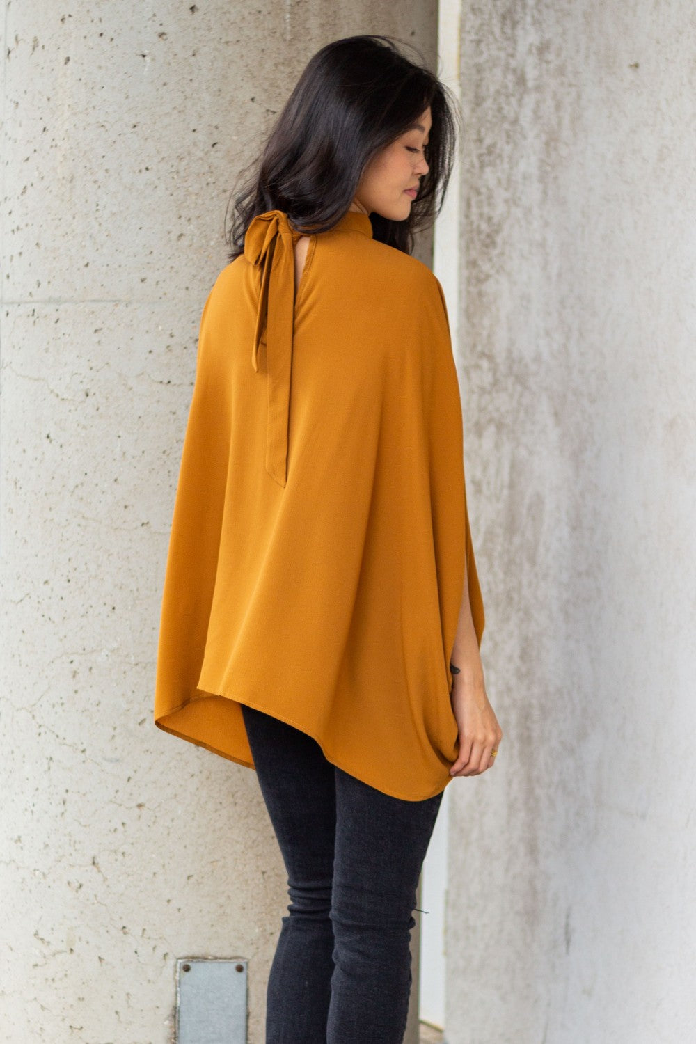 Cognac Flowy Blouse - 1 Large Left!
