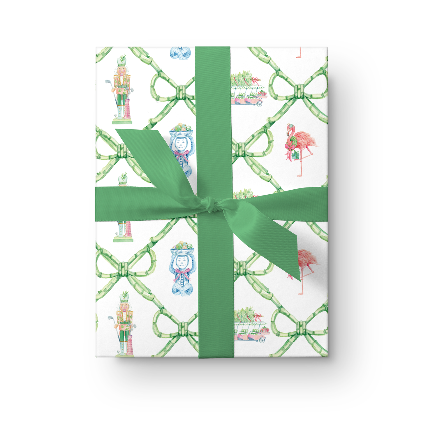 Simply Jessica Marie - Palm Beach Christmas Watercolor Wrapping Paper 3 Sheets