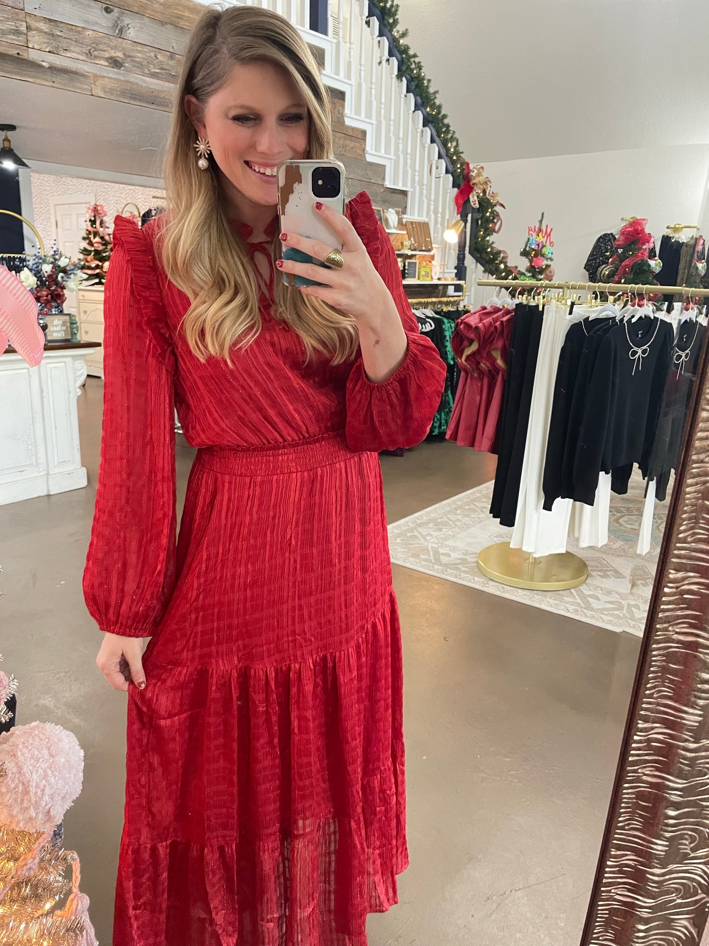 Christmas Carol Red Dress