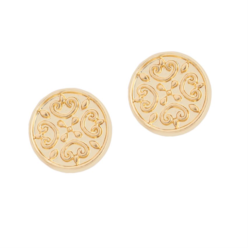 Gold Fern Stud