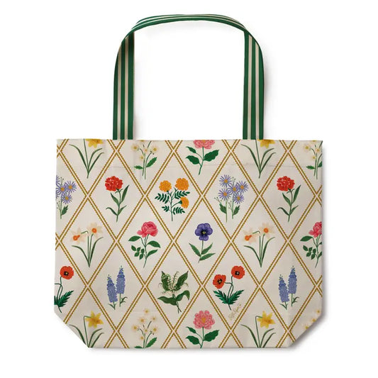 Garden Study East West Canvas Tote Bag
