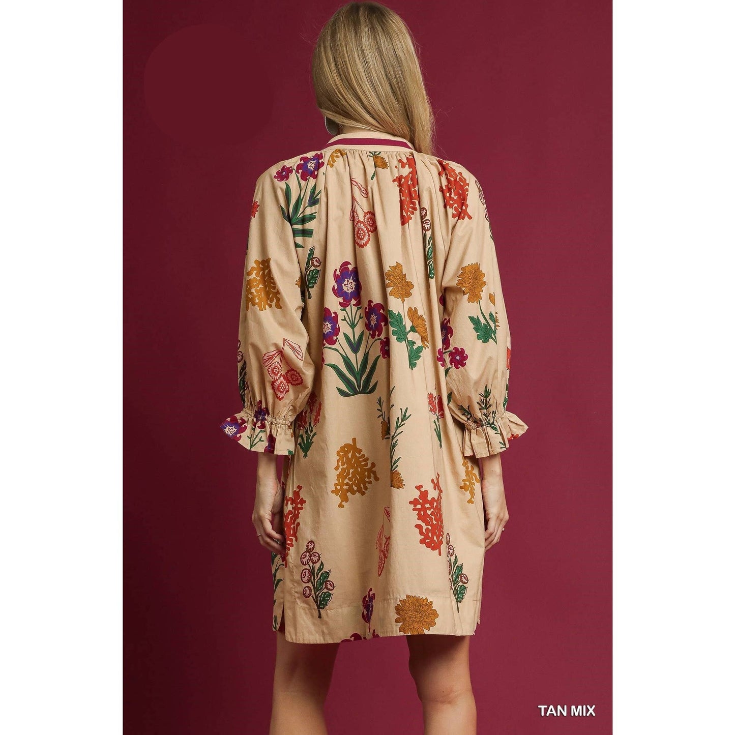 Floral Print Shift Dress