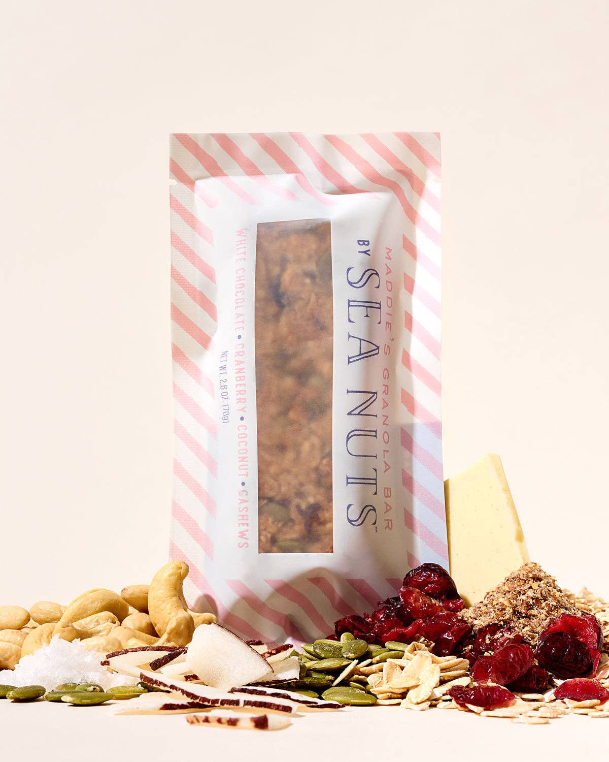 Sea Nuts - Maddie's White Chocolate Cranberry Coconut Cashew Granola Bar