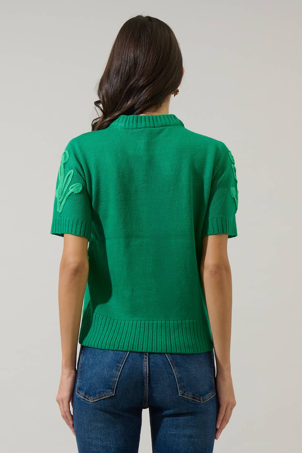 Winsley Floral Embroidered Sweater Top