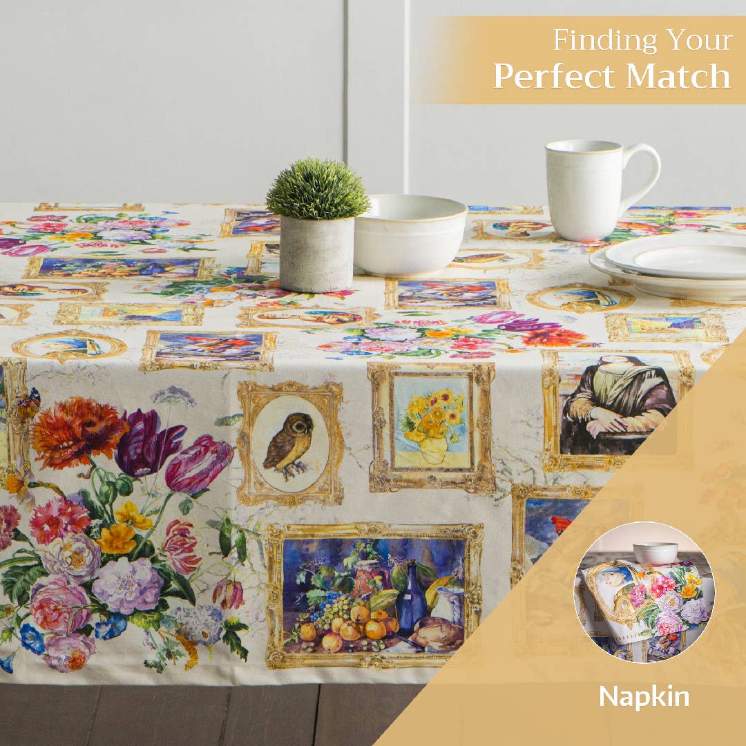 Maison d'Hermine - Design in Every Thread - Tablecloths 100% Cotton - 3 Shapes - Master Piece