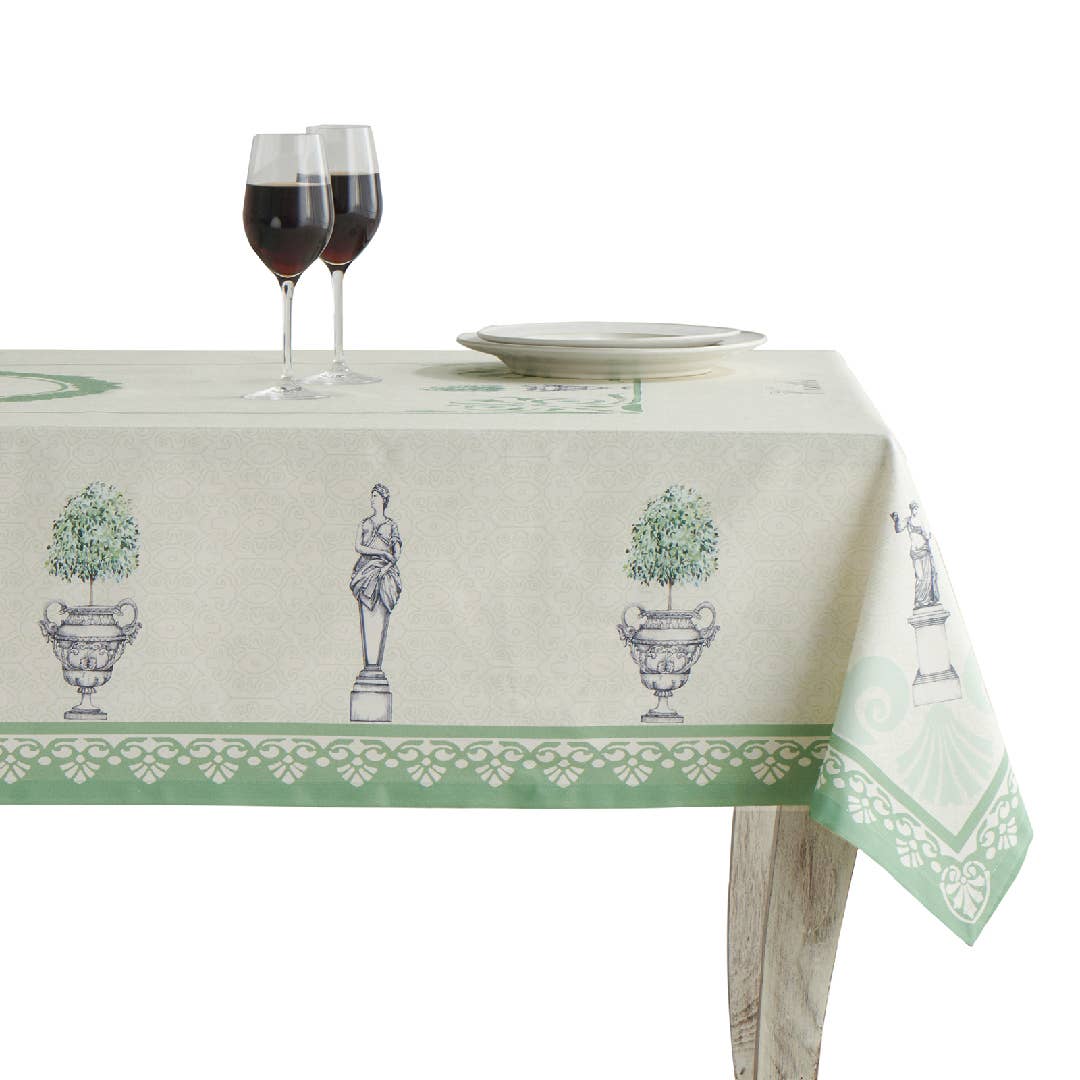 Maison d'Hermine - Design in Every Thread - Tablecloths 100% Cotton - 3 Shapes - Jardin Du Roy