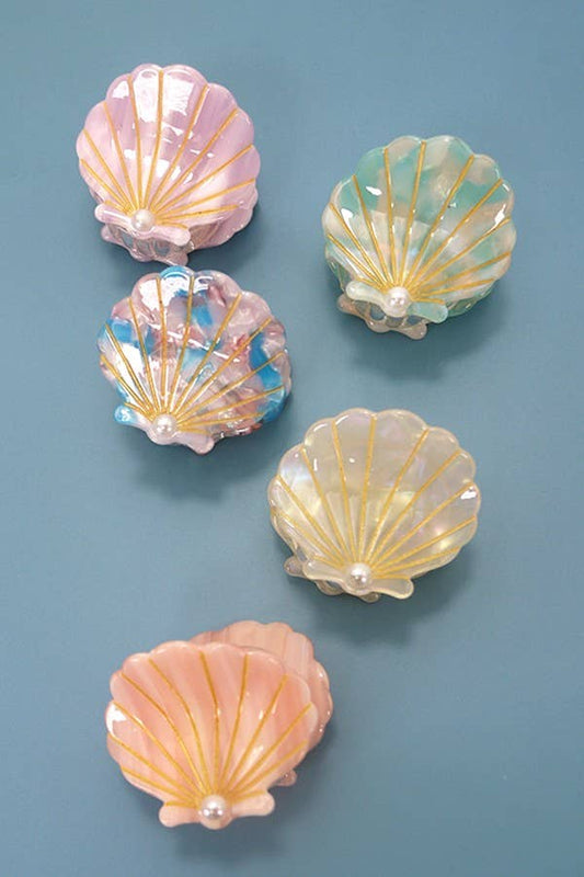 SEASHELL HAIR CLAW CLIPS
