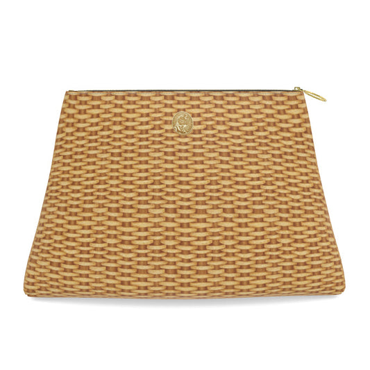Roomy Leather Bag, NANTUCKET BASKET