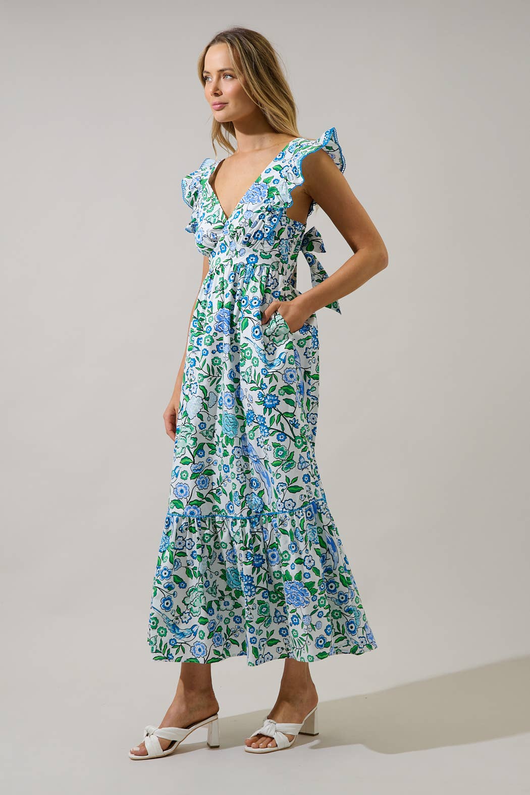 Mawar Ruffle Maxi Dress