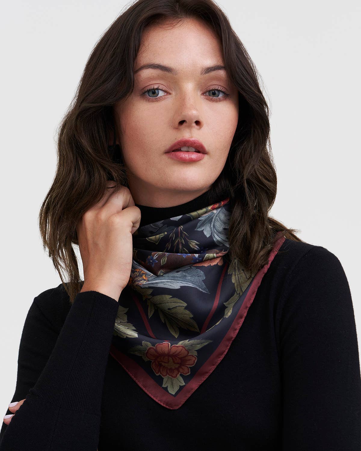 Fable England - Winter Solstice Tales Green Square Scarf