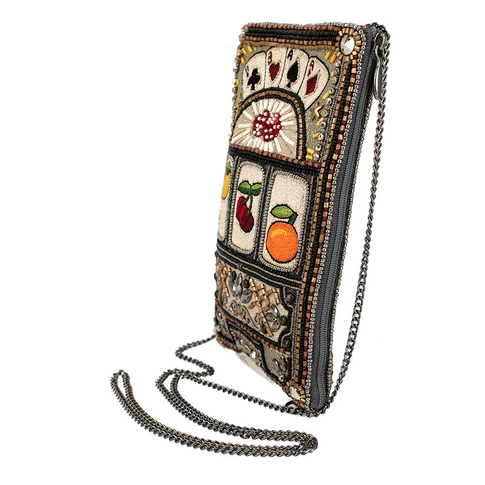 Mary Frances Accessories - Payoff Beaded Slot Machine Crossbody Phone Bag