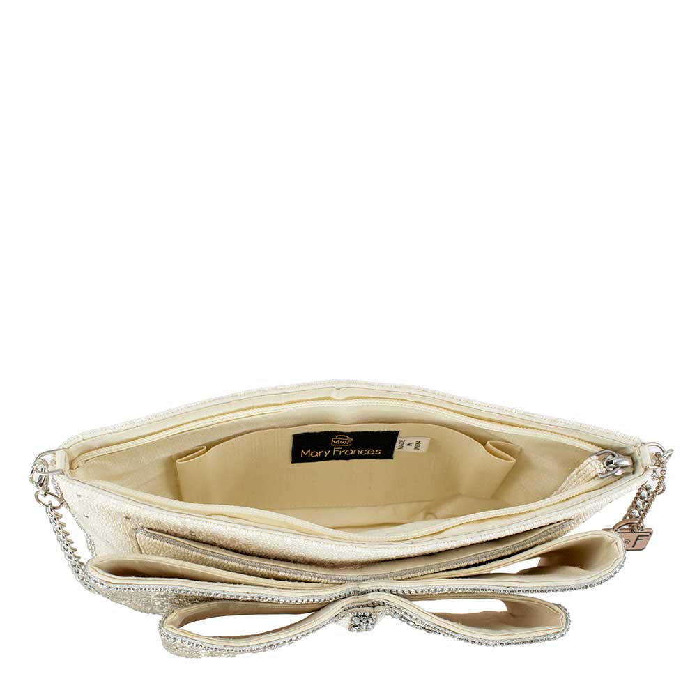 Mary Frances Accessories - Fancy Bow Crossbody Clutch