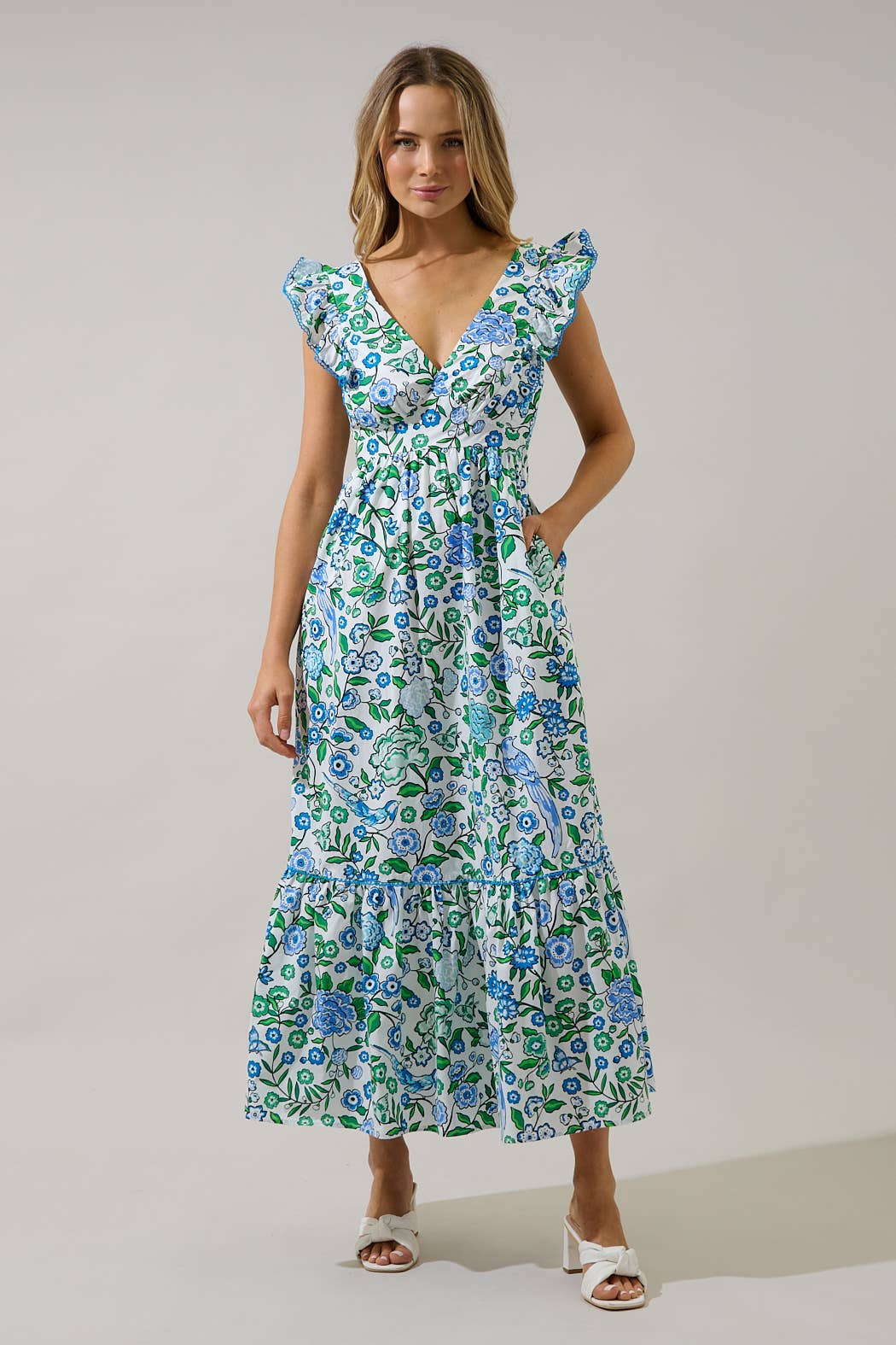 Mawar Ruffle Maxi Dress