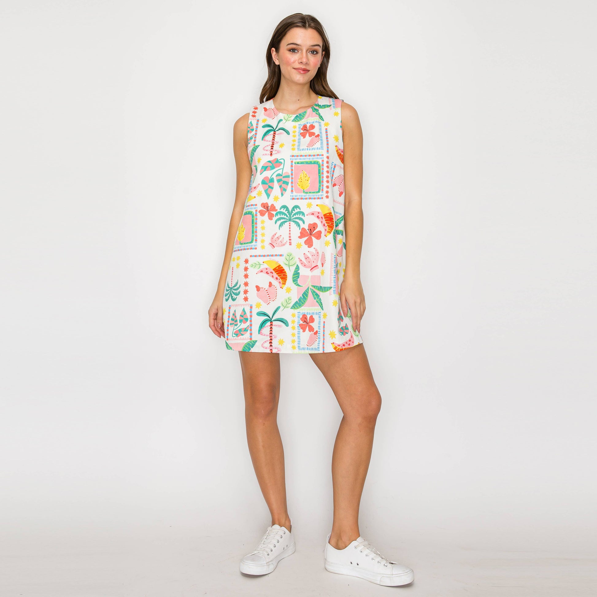 Retro Tropical Vives Mini Shift Dress Retro Tropical Vives Mini Shift Dress