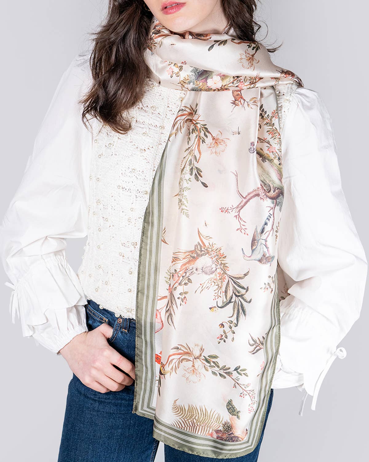 Fable England - FABLE Wonderland Toile Silky Scarf