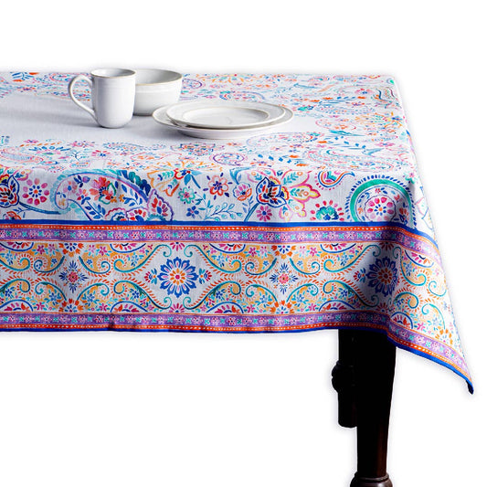 Maison d'Hermine - Design in Every Thread - Tablecloths 100% Cotton - 3 Shapes - Indian Floral