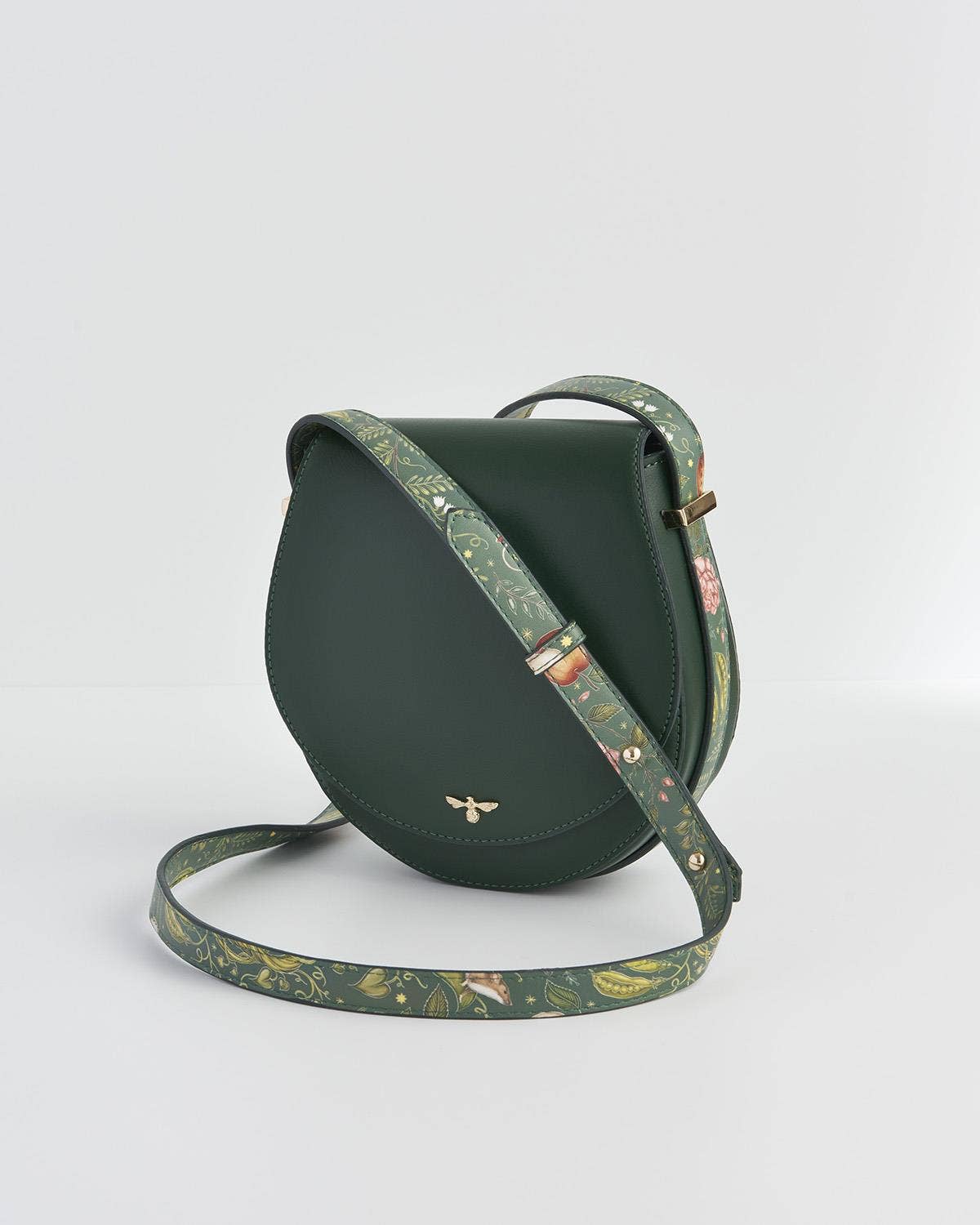 Fable England - Into the Woods Green Saddle Purse - UK, US & EU