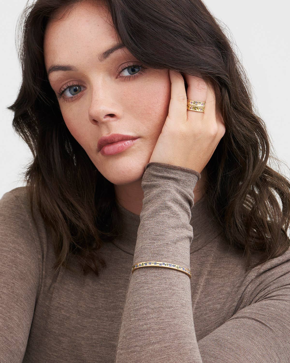 Fable England - Forget Me Not Gold Bangle