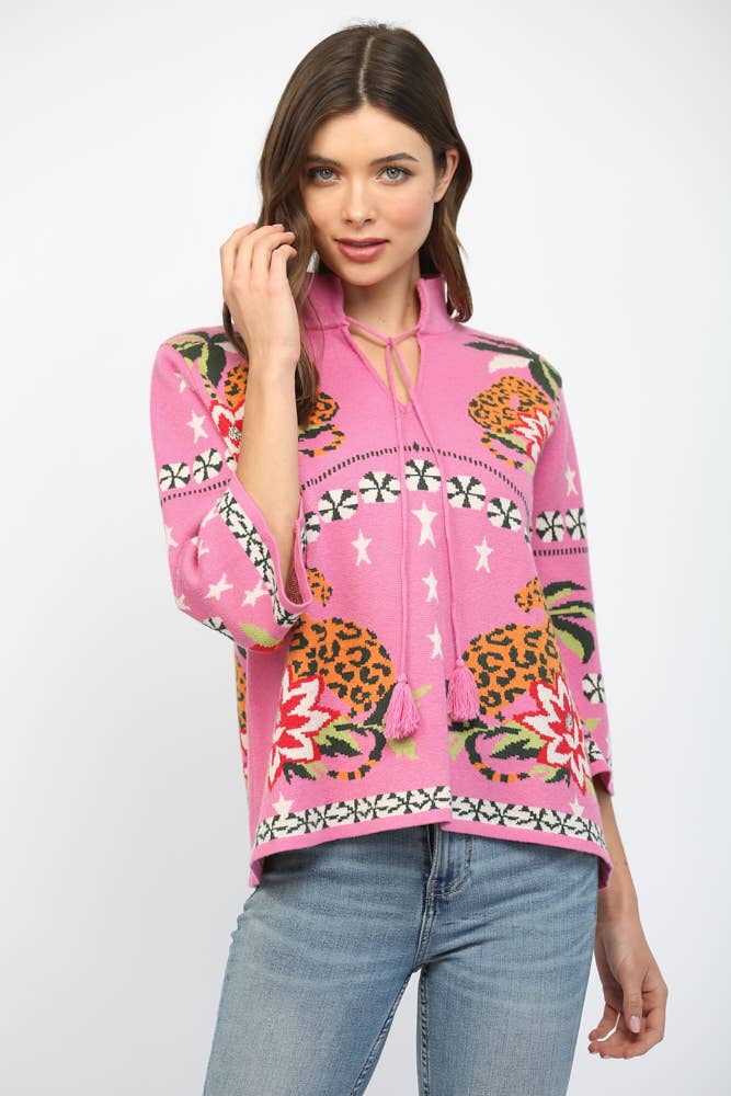 Tropical Chinoiserie Sweater