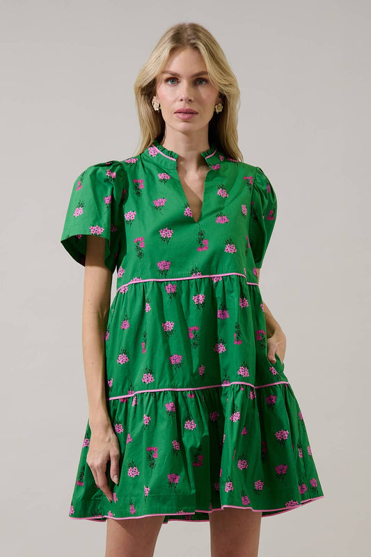 Candace Tiered Mini Dress