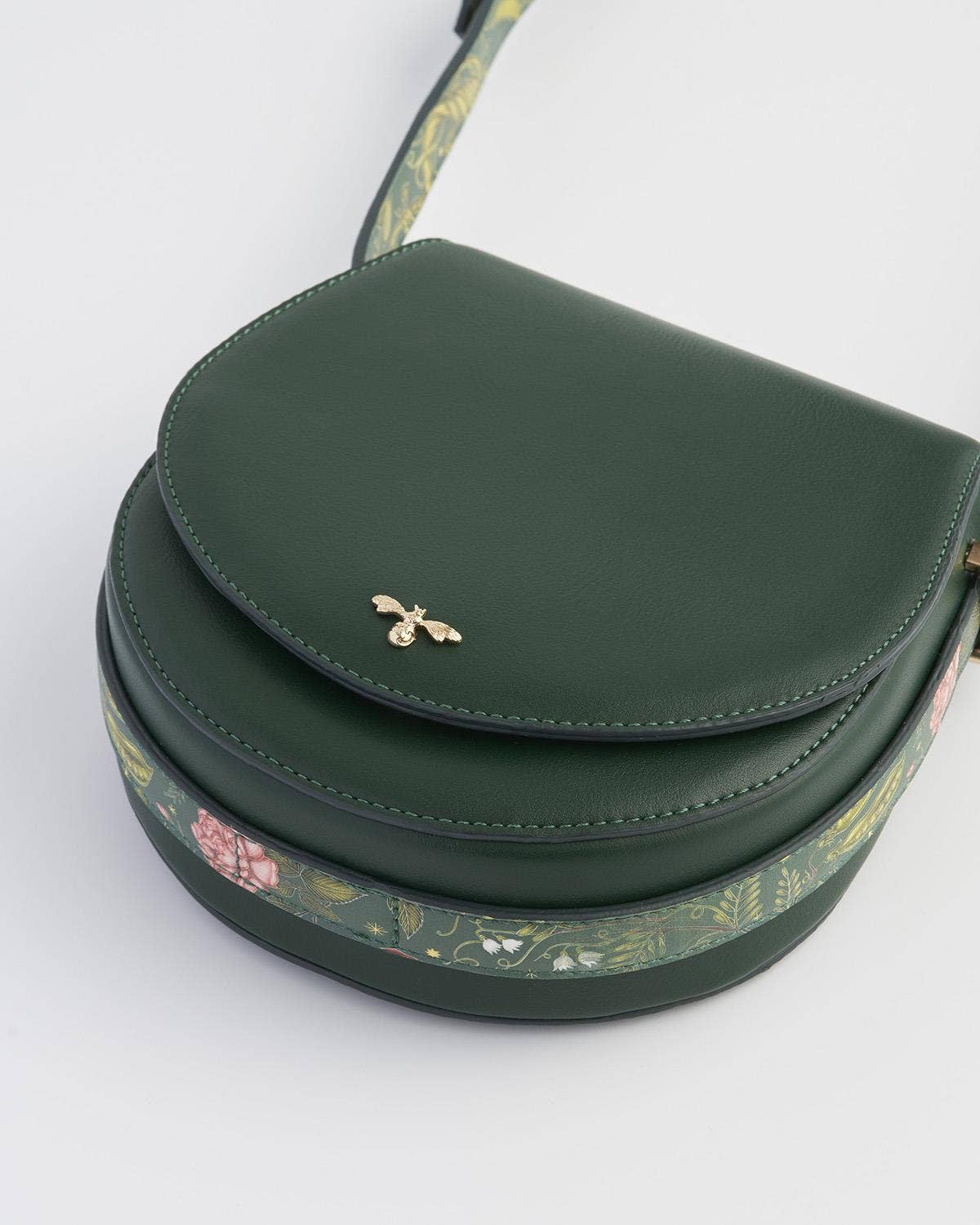 Fable England - Into the Woods Green Saddle Purse - UK, US & EU