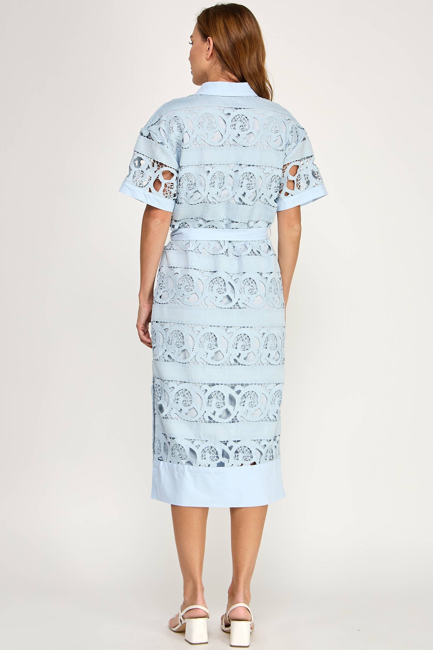 Eleanor Blue Lace Dress
