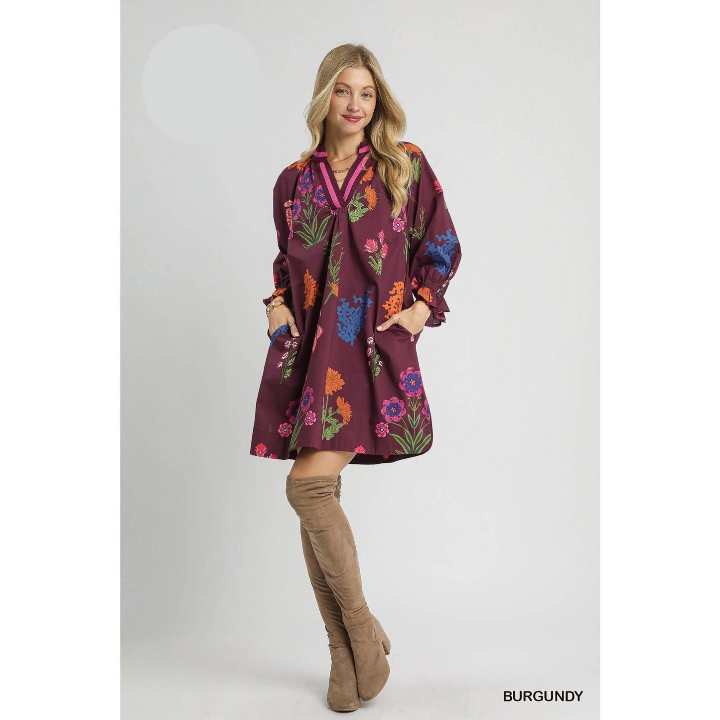 Floral Print Shift Dress