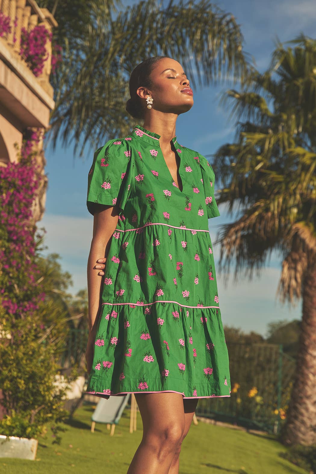 Candace Tiered Mini Dress