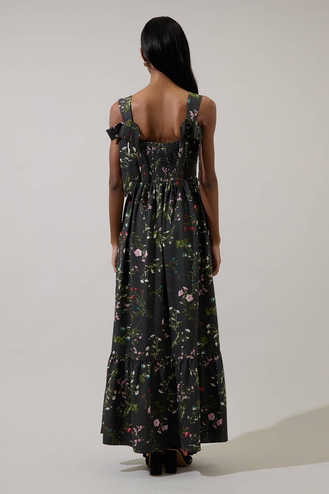 Jilly Floral Silda Smocked Maxi Dress