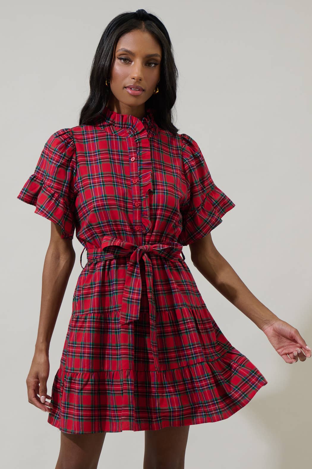 Arvada Plaid  Mini Dress