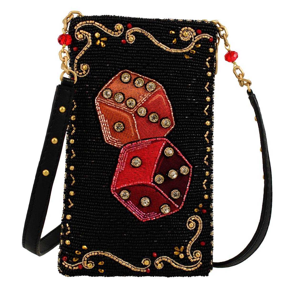 Mary Frances Accessories - Roll 'Em Double Dice Crossbody Phone Bag