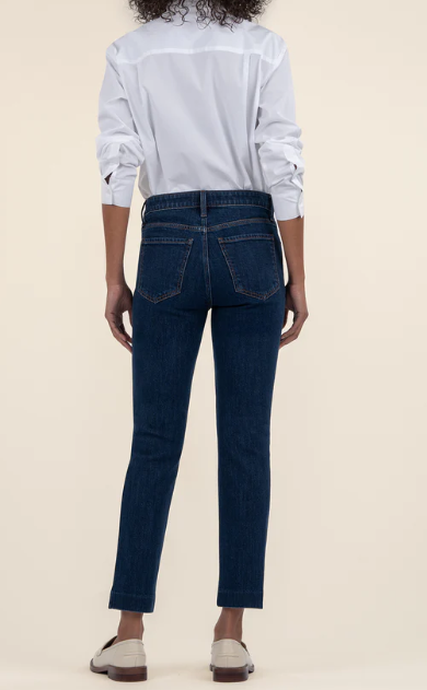 High Rise Reese Ankle Straight Leg Dark Wash