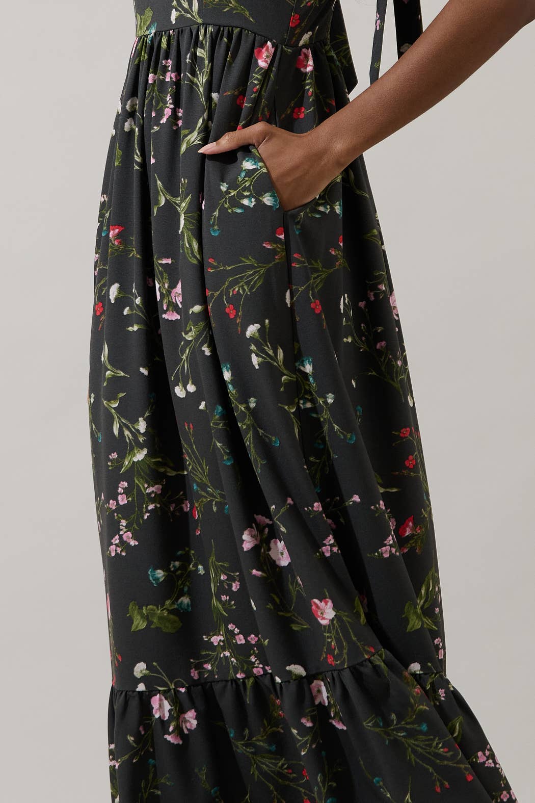 Jilly Floral Silda Smocked Maxi Dress