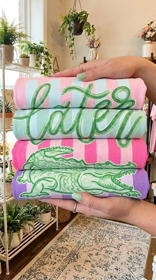 Stitched in Honey Tees - Later Gator Comfort Colors T-Shirt Trending Top
