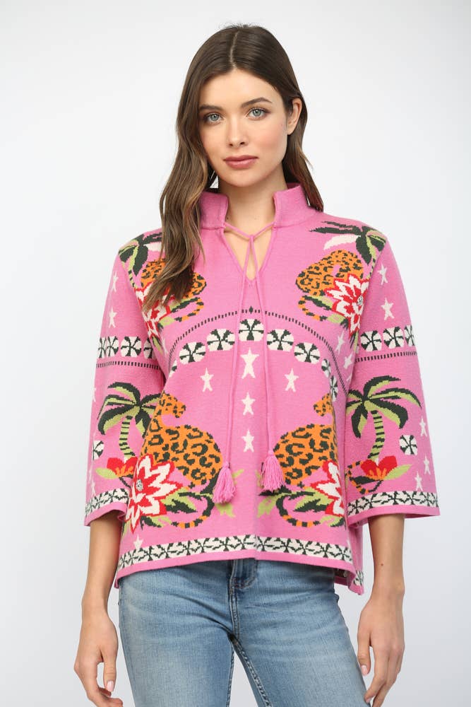 Tropical Chinoiserie Sweater