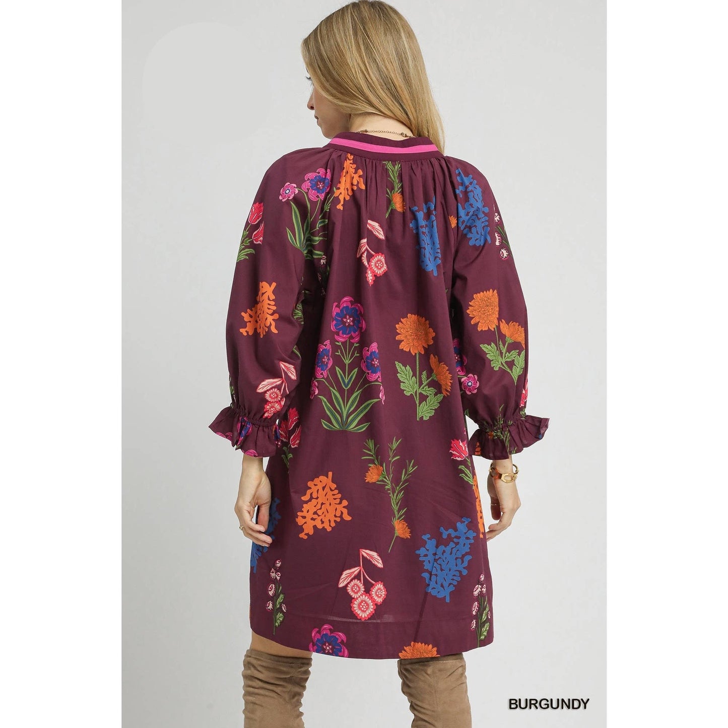 Floral Print Shift Dress