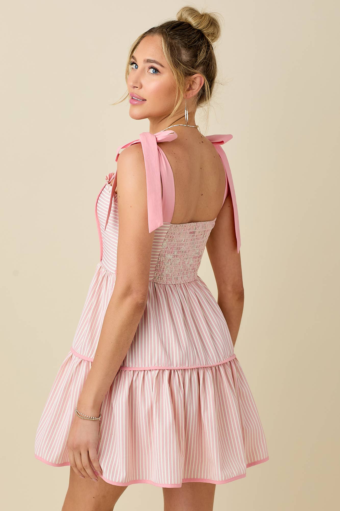 Blush & Bow Mini Dress
